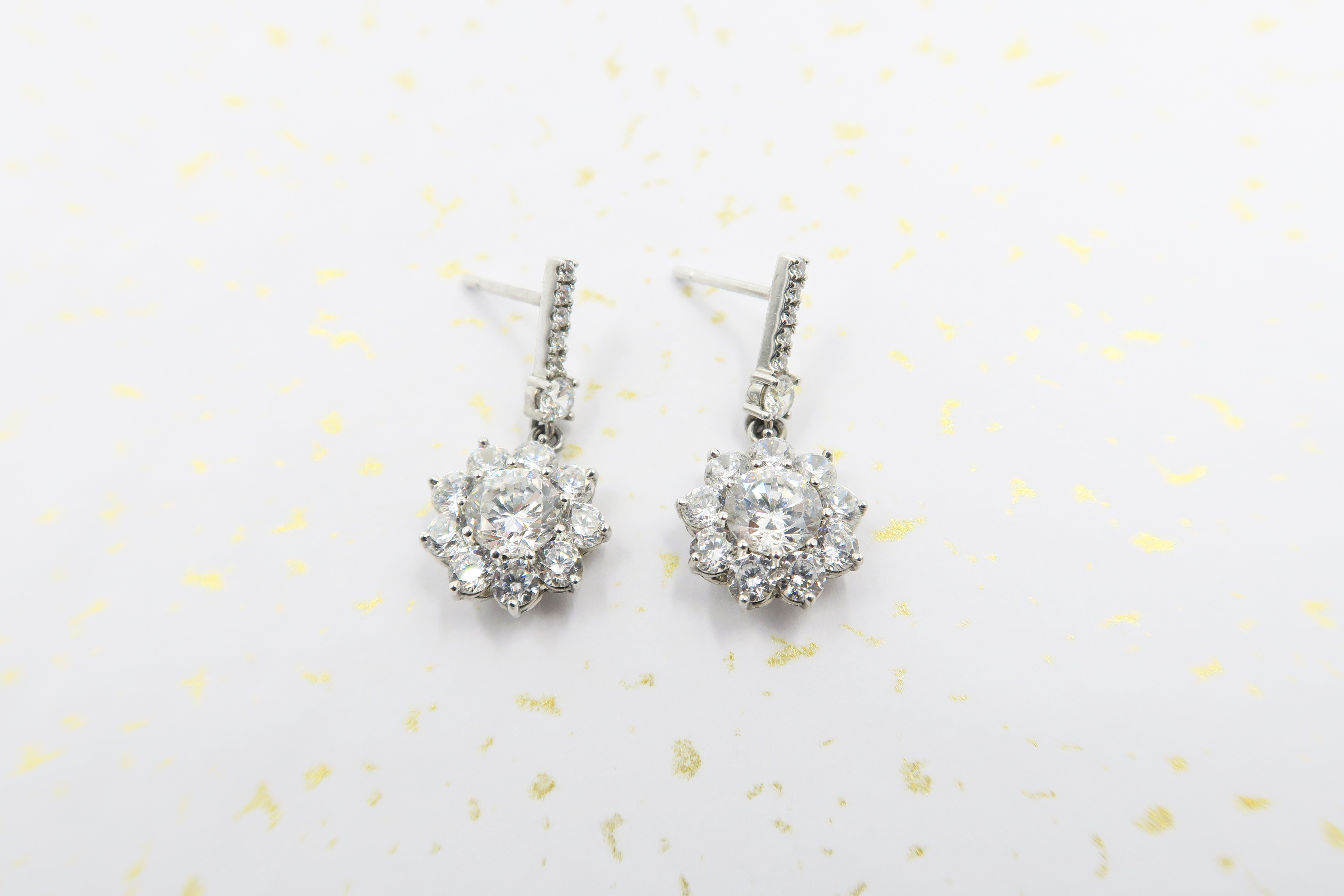 Diamond Drop Earrings